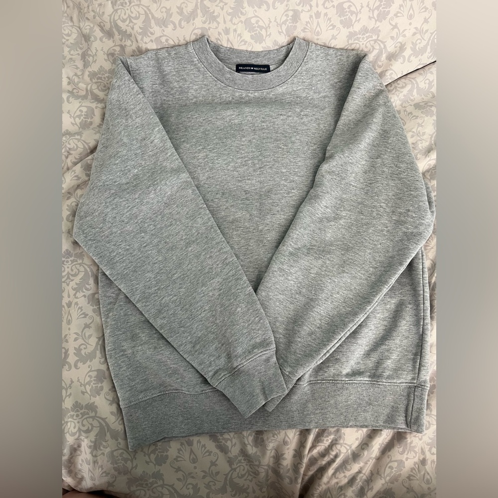 Brandy Melville Gray Crewneck Sweater